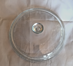 Pyrex 623-C Clear Glass Round Casserole Lid Cover Ribbed 8&quot; 623C Vintage - £9.12 GBP