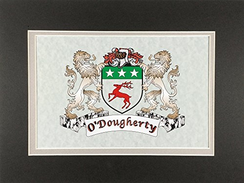 ODougherty Irish Coat of Arms Print - Frameable 9&quot; x 12&quot; - $23.52