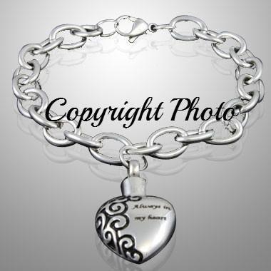 My Heart - Stainless Steel Cremation Keepsake Bracelets Jewelery