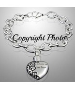 My Heart - Stainless Steel Cremation Keepsake Bracelets Jewelery - $39.99