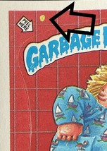 1987 Topps Garbage Pail Kids 375b Rear View Myra Trading Card Yellow Dot Error - £120.24 GBP
