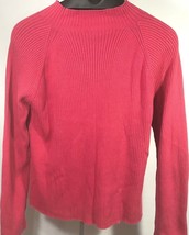 Jh Collectibles XL Knit Long Sleeve Pull Over Sweater Pink Bulky Knit  - £16.01 GBP