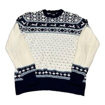 1970’s Vintage National Shirt Shop Acrylic Holiday Winter Ski Sweater Large - £29.41 GBP