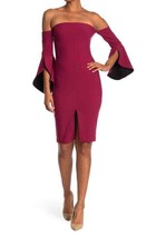 NEW Likely Ramona Off-Shoulder Trumpet-Sleeve Cocktail Dress Size 6 In R... - £83.29 GBP