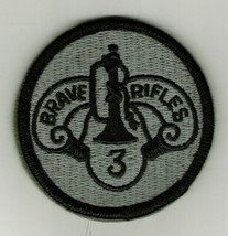 ACU PATCH - 3rd CAVALRY REGIMENT BRAVE RIFLES WITH HOOK &amp; LOOP NEW :KY25-20 - $72.98 MXN