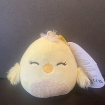 Squishmallows Aimee the Easter Chick 3.5&quot; Clip-On Soft Plush - £9.72 GBP
