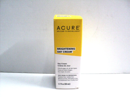 Acure Brightening Day Cream 1.7 fl oz for Face and Neck New &amp; Sealed 100% Vegan - £20.06 GBP