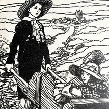 When I Was A Bachelor 1912 Print Elizabeth Curtis Art Mother Goose DWZ7A - £15.87 GBP