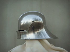 Medieval Knight Italian Steel Sallet German Helmet Medieval Costume Armor - $181.66