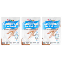 Softening Coconut Foot Mask Multipak by 7th Heaven for Women - 3 Pair Mask - $13.99