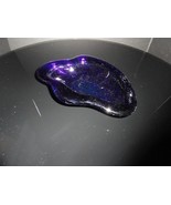Dark Blue  Heavy Glass  Bowl Ashtray Measures 9&quot; L x 6.5&quot; W x 1.5&quot; H - $1,361.61 MXN