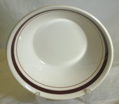 Oxford Bowl Double Band Brown Stripes Vintage Dinnerware - £13.23 GBP