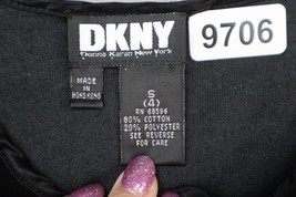 DKNY Dress Youth Girls Small 4 Black Sleeveless Long Velour Fit &amp; Flare ... - $22.75
