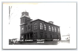 RPPC Lamoille County Courthouse Hyde Park Vermont VT UNP Postcard T16 - £15.49 GBP