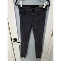 Rag &amp; Bone JEAN Legging Jeans Size 30 Night Wash Distressed Black Skinny... - $20.00