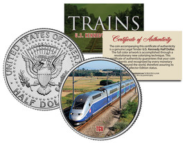 TGV (Fastest Wheeled Train) *Famous Trains Series* JFK Half Dollar U.S. Coin - $8.56