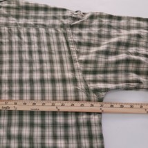 Arturo Calle Men's Cotton Green & Beige Plaid Short Sleeve Button Up Shirt Sz XL image 5