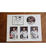 Vintage NASA 11x14 Photo/Print Plaque Patch Astronauts Armstrong Collins... - $11.40