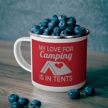 Enamel Camping Mug. Funny Quote Camping Queen Mug 12 oz Travel Campfire ... - $22.99