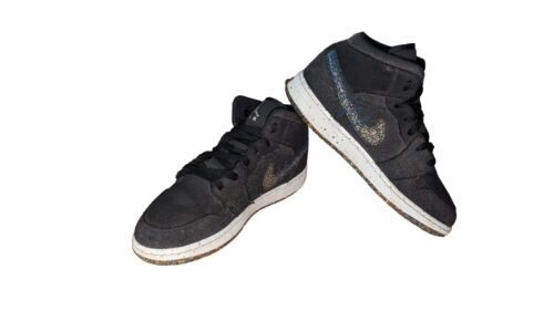 Primary image for Nike Air Jordan 1 Mid Crater Black/Racer Blue (DM4334-001) Size 5.5Y = Wmn's 7