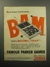 1966 Parker Brothers Booby-Trap Game Ad - One false move and.. Bam - £14.86 GBP