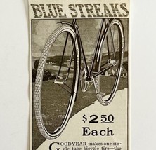 1916 Goodyear Blue Streaks Bicycle Tire Advertisement Akron Ohio DWMYC3 - £11.95 GBP