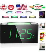 7.5&quot; Large Display Digital Alarm Clock with Adjustable Brightness &amp; Dual... - $50.34 CAD