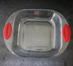 Anchor Hocking 2 Qt/1.9 L Easy Grab Square Casserole Cake Oven Safe Glas... - £10.37 GBP