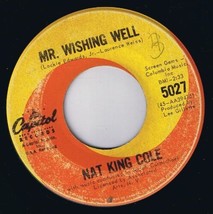 Nat King Cole Mr Wishing Well 45 rpm That Sunday That Summer Canadian Pressing - £3.86 GBP