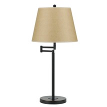 27&quot; Bronze Metal Table Lamp With Tan Empire Shade - £504.87 GBP