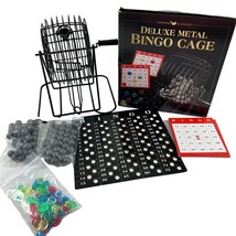 Deluxe Metal Bingo Cage Spin Masters Family Game Random Ball Selector - $18.81