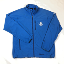Shawnee Peak Ski Resort Mens Marmot Tempp M3 Softshell Blue Jacket Size XL - $39.59