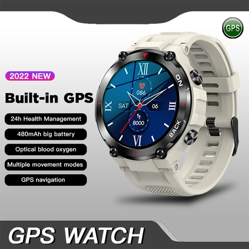 GPS Smart Watch Men NEW Outdoor Sports Watches Waterproof Fitness 24-hou... - $117.31