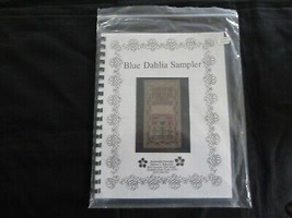 Periwinkle Promises Blue Dahlia Cross Stitch Sampler Spiraled Booklet Pattern - £11.48 GBP