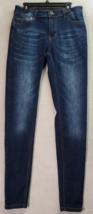 Womens Jeans Size 28 Blue Denim Cotton 5-Pockets Design Skinny Fit Medium Wash - £10.40 GBP