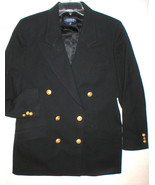 Nice Womens Blazer Jacket Office Corbin Collection USA 12 Black Gold But... - £174.09 GBP