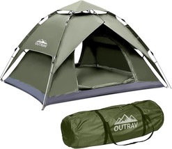 Outrav Easy Automatic Pop-Up Camping Tents for 3-4 People –, Carrying Bag - £72.96 GBP
