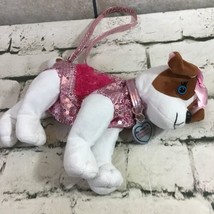 Poochie &amp; Co Puppy Dog Purse Plush Zippered Handbag Beagle Stuffed Animal - £9.34 GBP