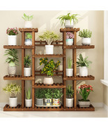 Jumbo Wood Plant Stand Flower Pot Shelf Multi-Storey Indoor Outdoor Book... - £66.44 GBP