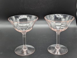 Vintage 1930’s Pink Depression Glass Sherbet Stem W/floral Cut - £9.50 GBP