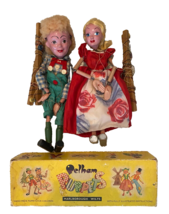 Pelham Hansel &amp; Cinderella Handmade Puppets Vintage England Marionette 5... - £53.25 GBP