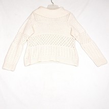 Emma James Women&#39;s Cowl Neck Cream Sweater Size Large - $12.47