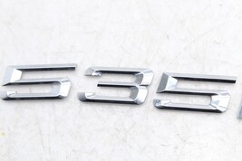 11-16 BMW F10 535I TRUNK LID REAR EMBLEM BADGE E6447 image 3