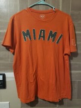 47&#39; Brand T-shirt Miami Size Medium Dolphins Orange - £12.78 GBP