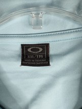 Oakley Shirt Mens X-Large Blue Striped Short Sleeve Light Colorblock Golf Polo - £10.17 GBP