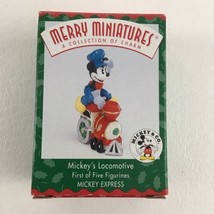 Hallmark Merry Miniatures Mickey Express Mickey&#39;s Locomotive Train Vinta... - $19.75