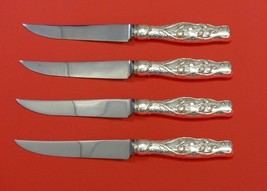 Lily of the Valley by Whiting Sterling Silver Steak Knife Set 4pc HHWS Custom - £630.24 GBP