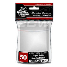 BCW Monster Deck Protectors Standard (50) - Matte White - $18.41