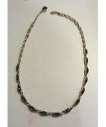 Vintage BOGOFF Green Rhinestone Necklace - £75.57 GBP