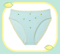 L  Aqua Lemon Stretch Cotton Waist Victorias Secret High-Leg Waist Brief Pantie - £9.87 GBP
